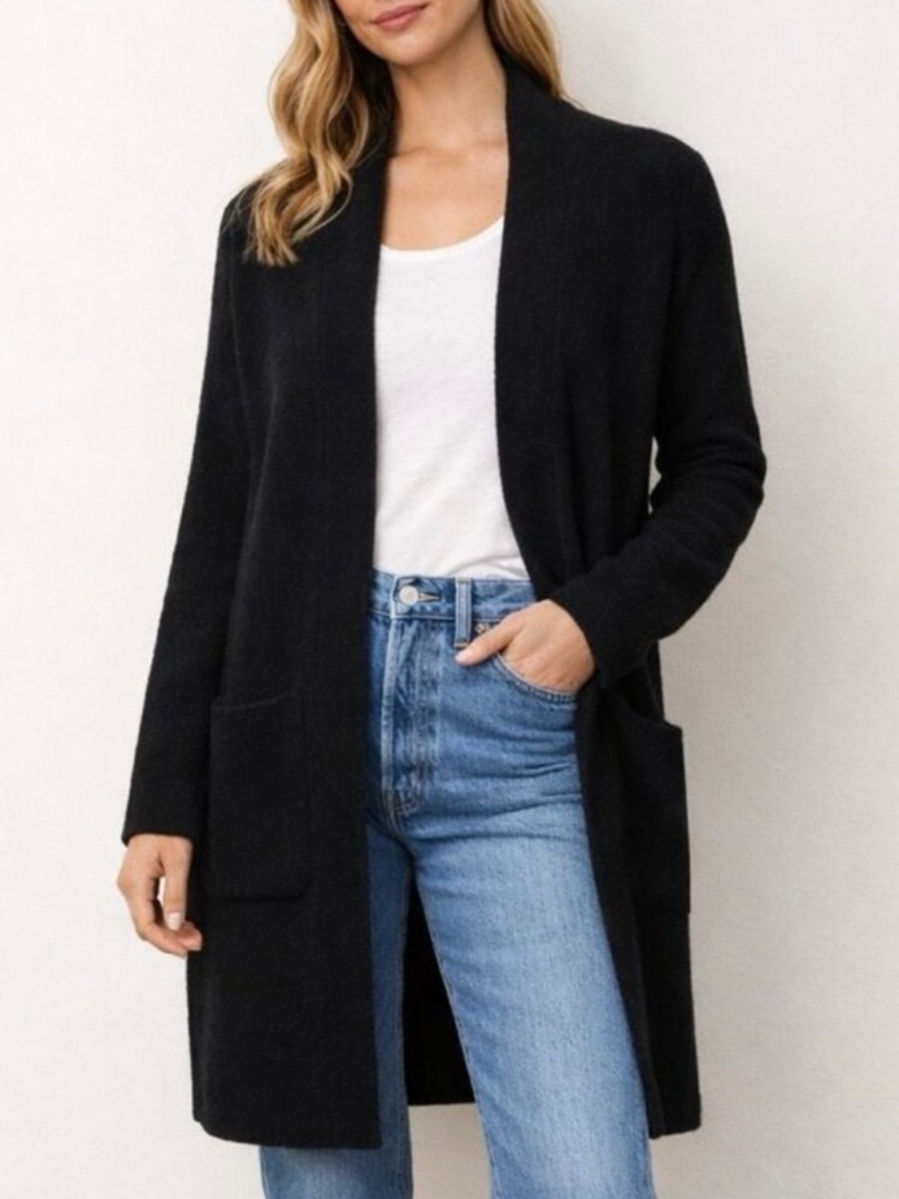 Joe's Jeans Black Longline Cardigan